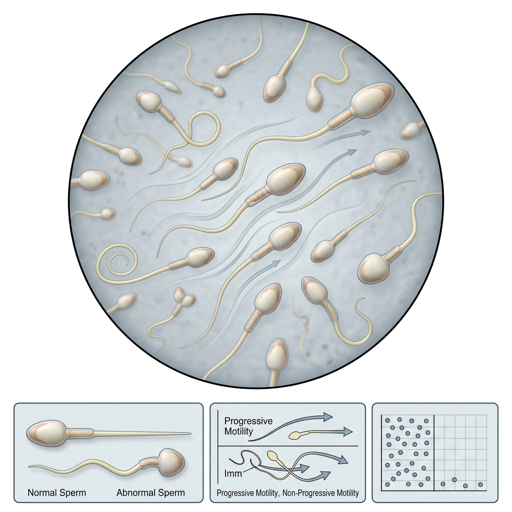 Andrology Laboratory Microscopic Analysis and Sperm Gradient Preparation